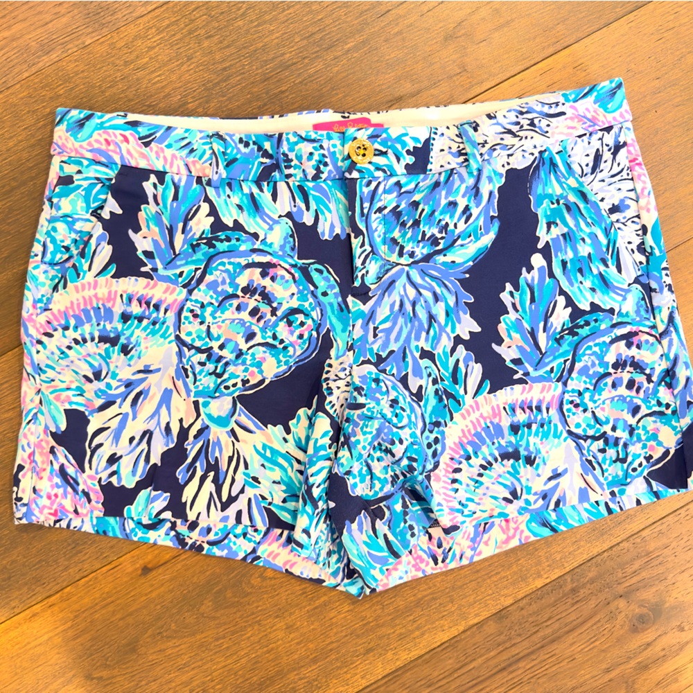 ‼️SALE‼️ Lilly Pulitzer Callahan Knit Stretch Shorts Party In Paradise